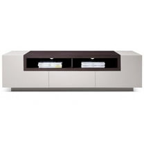 JandM Furniture  TV Table - Grey Gloss & Brown Oak