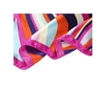 thumbnail image 5 of INSPIRE CHIC Flower Print Stripe Square Neck Scarves Geometry Scarf Kerchief Neckerchief for Women Pink-1 20 x 20'', 5 of 6