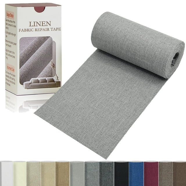 Cinta de reparación Gheeidau Linen, 10 x 178 cm, autoadhesiva, color gris claro