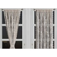 thumbnail image 2 of Warm Home Designs Pair of 2 Gold Linen Lace French Door Curtains. 30 Inch Wide by 72 Inches Long. Doorway Sidelight Curtains Come with 2 Matching Tie-Backs. ROS Linen 30 x 72, 2 of 6