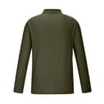 thumbnail image 3 of Jalioing Men's Collared Shirt Long Sleeve Button Golf Shirts Business Casual Ribbed Stretchy Pullover Tee, 3 of 5