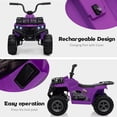 thumbnail image 3 of QinaQin ATV eléctrico infantil de 12V, cuatrimoto para niños de 3 a 8 años con luces LED, llantas con dibujo y música, ideal para paseos al aire libre de niños y niñas, 3 of 6