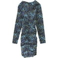 thumbnail image 2 of GUESS Womens Aurora Sheath Dress, Blue, X-Small, 2 of 2