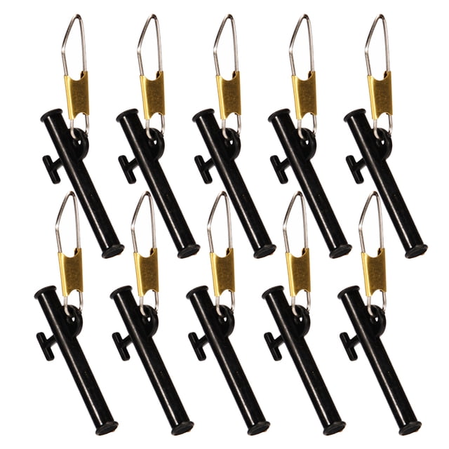 Greeniant 10 piezas gancho de equilibrio de pesca clip de liberación de pescado anti-bobinado accesorios de soporte de ganchos de servicio Type3 NO3
