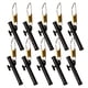 thumbnail image 5 of Eigraketly 10 piezas gancho de equilibrio de pesca clip de liberación de pescado equipo de soporte de ganchos de servicio pesado perfecto negro Schwarz/S (10 Stück) 10Conjunto, 5 of 6