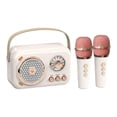 thumbnail image 4 of kusrkot Mini Speaker Practical Multipurpose Musical Toy with Microphone Karaoke Machine White, 4 of 9