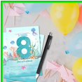 thumbnail image 4 of Ocean Adventure 8th Birthday Invitations with Envelopes - 20 Sets of Personalized Under the Sea Party Invites for a Splashing Celebration! Perfect for Kids' Birthdays!, 4 of 5