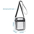 thumbnail image 4 of Gustave Small Clear Bag Stadium Approved Crossbody Purse for Concerts Sports Events, PVC Transparent Messenger Shoulder Bag with Adjustable Strap for Men Women, 4 of 8