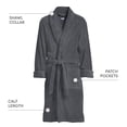 thumbnail image 4 of Lands' End Men's Full-Length Turkish Cotton Terry Bathrobe – 55" Length | Plush, Absorbent, 2 Pockets, Spa Comfort, 4 of 8