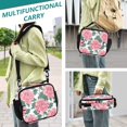 thumbnail image 6 of ALAZA Pink Chrysanthemum Flower Lunch Box Insulated Lunch Bag Cooler Tote with Shoulder Strap, 6 of 7