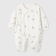 thumbnail image 2 of sdbrld 3 6 9 12 Months Preemie Clothes Newborn Sleepers Boy 1T 2T Unisex Baby Long Sleeve Romper Pajamas Bodysuit Infant Fall Winter Light Blue Sizes 0-1 Months, 2 of 6