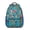 Blue-green-21, variant on Cute Dog Print Backpack – Puppy Pattern Schoolbag with Tail, Bone, and Floral Design