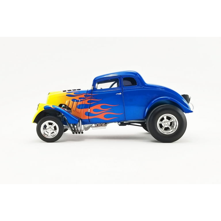 Flamed 1933 Gasser, Blue and yellow - Acme A1800918 - 1/18