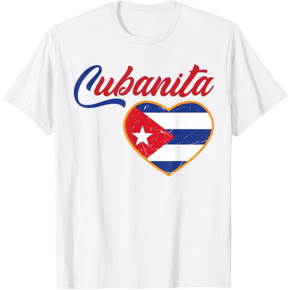 Cuban Girls Cubanita Cuban Flag Cubana Cuban Girl T-Shirt mens t shirt,white,women,funny,misfits,men,journey