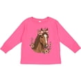 thumbnail image 3 of Inktastic Horse Girl Flowered Cute Girls Long Sleeve Toddler T-Shirt, 3 of 5