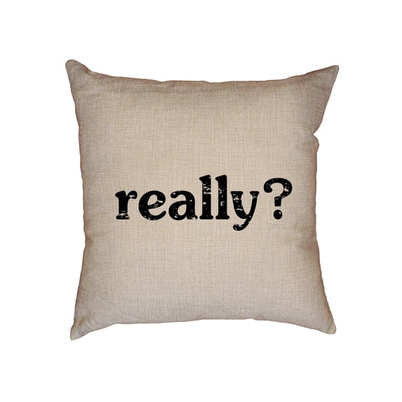 really? Decorative Linen Throw Cushion Pillow Case with Insert