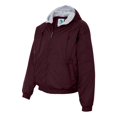 thumbnail image 5 of MEN'S HOODED TAFFETA JACKET/FLEECE LINED S Maroon, 5 of 6