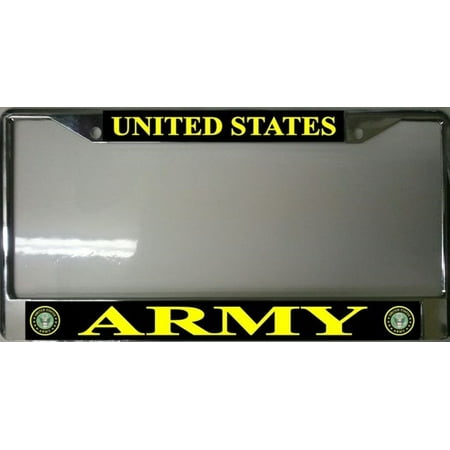 United States Army Photo License Plate Frame Free Screw Caps Included