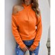 thumbnail image 2 of Suéter De Manga Larga, Suéter De Punto De Moda Cruzado Con Cuello En V Para La Oficina ANGGREK Naranja M, 2 of 5