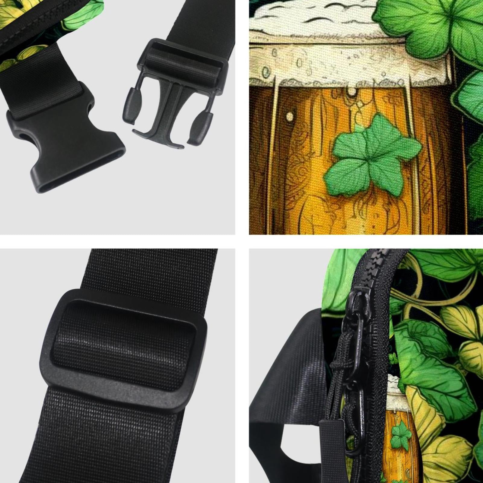 St. Patrick's Day Lightweight Adjustable Fanny Pack with Extension Strap - Unisex Crossbody Bag Money Belt