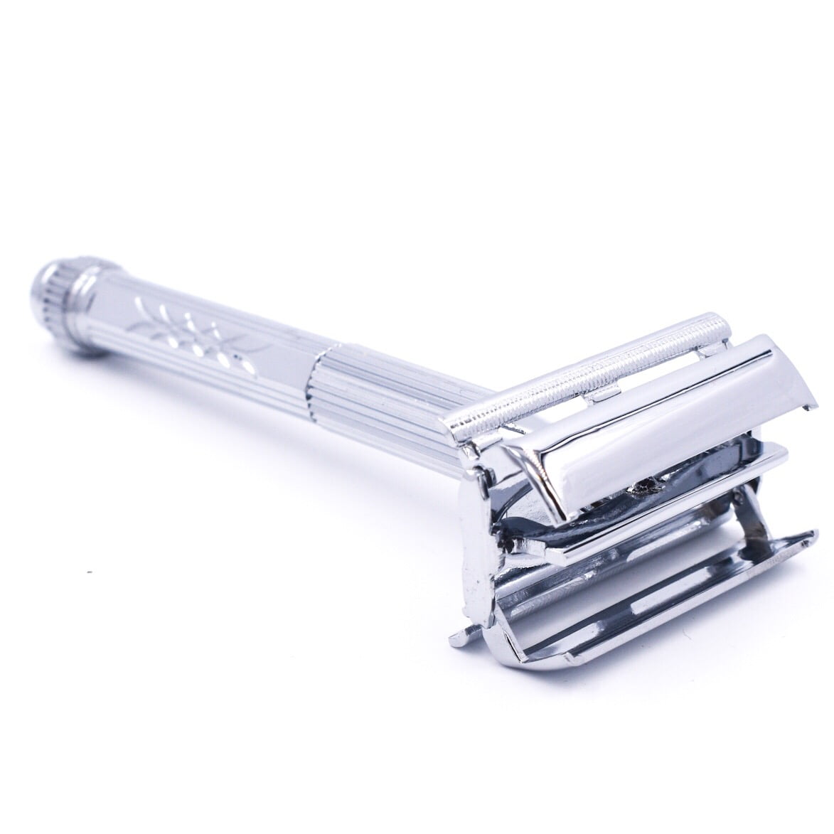 Parker Safety Razor, Model 60R Safety Razor and 5 Parker Platinum Razor Blades