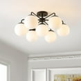 thumbnail image 6 of Safavieh 12.25" Camdyn Modern Iron Flush Mount Lights, Black, 6 of 7