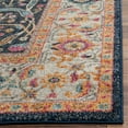 thumbnail image 3 of SAFAVIEH Madison Robina Traditional Runner Rug, Navy/Cream, 2'3" x 8', 3 of 6
