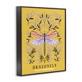 thumbnail image 2 of Stupell Industries Eclectic Dragonfly Symmetry on Yellow Black Framed Giclee Art, 11 x 14, by Indira Prieto | IndySign, 2 of 8
