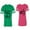 Men Green / Women Pink, variant on If Lost Return To Mary I am Mary Matching Couple Cotton Jerseys (Men Green / Women Black) (Men S / Women S)