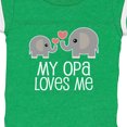 thumbnail image 4 of Inktastic My Opa Loves Me Elephant Boys or Girls Baby Bodysuit, 4 of 5