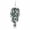 🌈 #03_Frosted Flocked, variant on WWC Christmas Teardrop Swag, Artificial Pine Needle Greenery for Holiday Party, Hanging Christmas Decorations Wreath for Front Door Wall Mantel