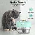 MASBRILL Cat Water Fountain, 1000mAh Battery Pet Water Fountain