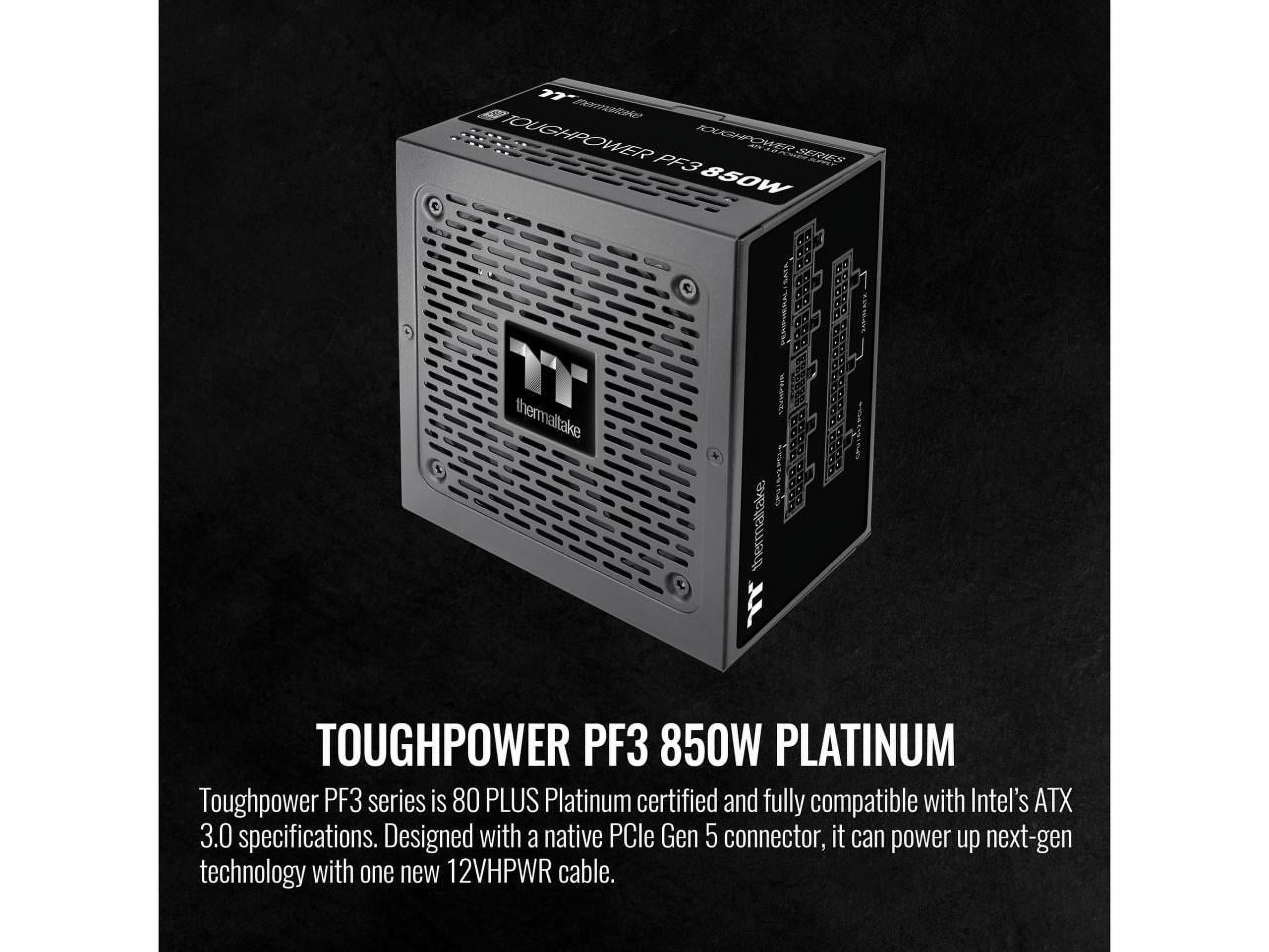 電源ユニット Toughpower PF3 850W 80PLUS Platinum Thermaltake Toughpower PF3 850W 80+ Platinum ATX 3.0 (PCI-E 5.0