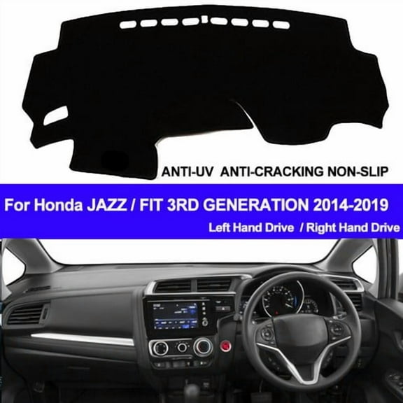 Car Inner Dash Mat Dashboard Cover Pad 2 Layers For Honda JAZZ FIT 2014 - 2019