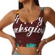 thumbnail image 1 of Balery Happy Thanksgiving Sujetadores deportivos con espalda cruzada para mujer, acolchados, sin costuras, de alto impacto, ideales para yoga, gimnasio, entrenamiento y fitness.-, 1 of 8