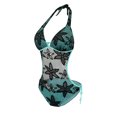 thumbnail image 2 of LIORA Women’s Fashion Crochet Lace Halter Swimwear One Piece Swimsuit, 2 of 8