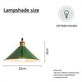 thumbnail image 2 of Hanging Lamps That Plug Into Wall Outlet Modern Minimalist Dining Room Metal Green Dome Pendant Light Pendant Light Plug In, 2 of 4