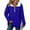 Blue, variant on Women's Red Oversized Half Zip Hoodie - Color Block with Pockets, Soft Stretch Nylon Spandex Casual Daily Pullover (S-XXL)