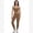 Brown, variant on IBTOM CASTLE Womens Color Block Workout Sets Racerback Tank Top High Waist Leggings Gym Set Yoga Pilates Outfits M Black