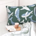 thumbnail image 4 of Sikiie Beautiful Whales Pillow Covers, Throw Pillow Case Cushion Covers,Cushion for Bedroom,Couch,Home-16"x24", 4 of 6