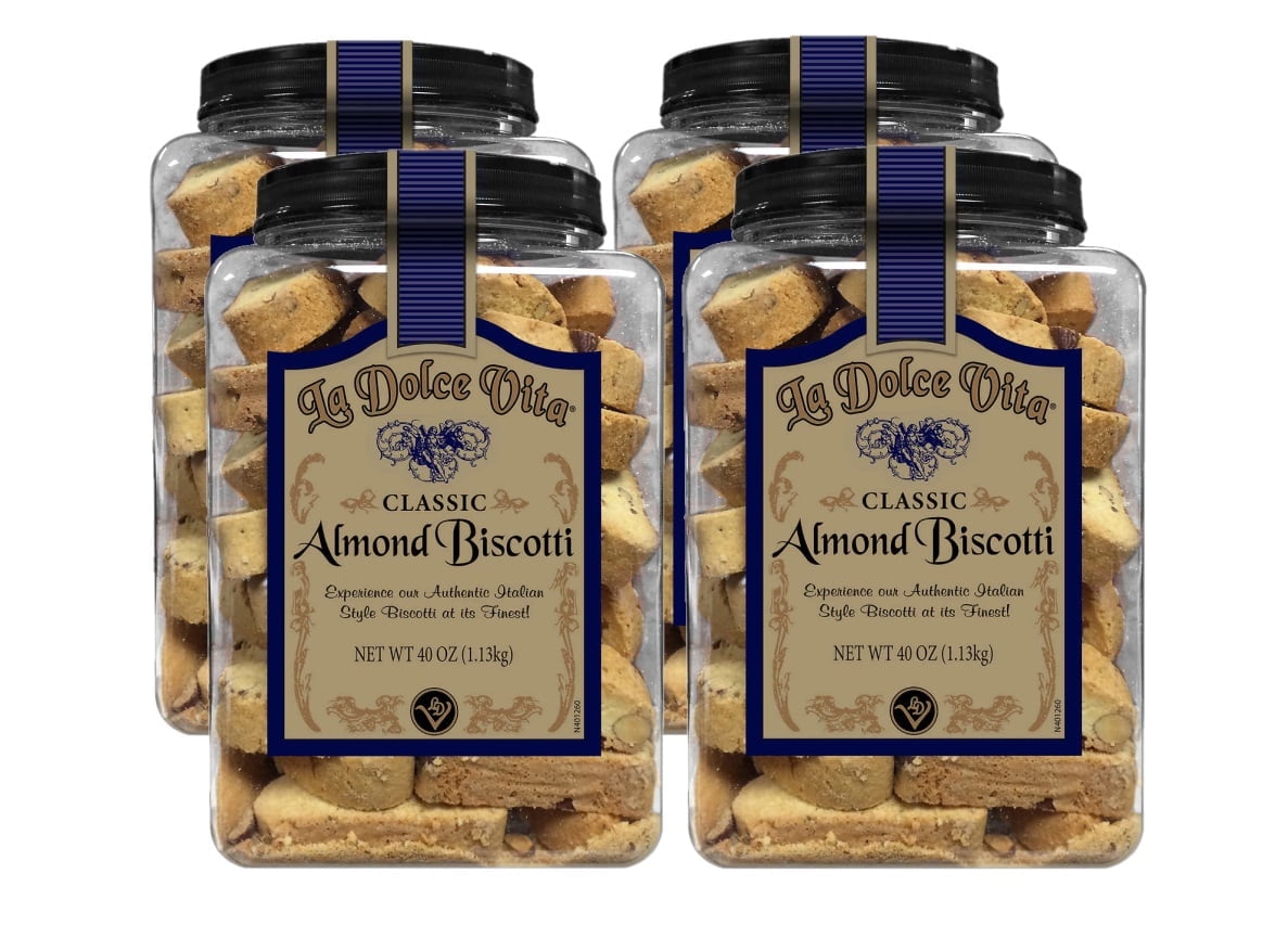 La Dolce Vita Classic Italian Biscotti, Cantucci Cookies, 40 oz, 2