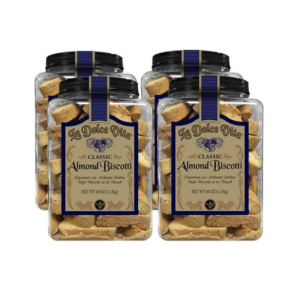 4 Pack | La Dolce Vita Classic Italian Biscotti, 40 oz