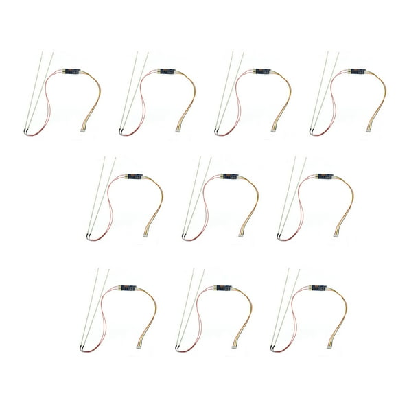 Yuarrent Paquete de 10 tiras LED de plástico impermeables para lámpara, suministros para el hogar, accesorios de fiesta para exteriores, Kit de Decoración del hogar Yuarrent HA062029-00