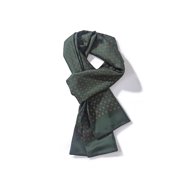 Geometric Pattern Long Silk Scarf