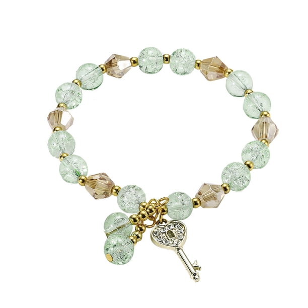 Señoras Multicolor Stretch Pulsera de cuentas Apilable Pulsera de cuentas en capas de cuentas pulsera ajustable Colorido pulsera elástica