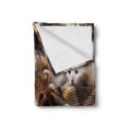 thumbnail image 2 of Cats Soft Flannel Fleece Throw Blanket, Kittens and Mittens Newborns Baby Animals in an Plain Blanket Wood Play Toys, Cozy Plush for Indoor and Outdoor Use, 70" x 90", Multicolor, by Ambesonne, 2 of 6