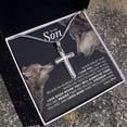thumbnail image 3 of To My Son - Cross Necklace - Artisan Cross Necklace - Gift Box & Message Card, 3 of 5