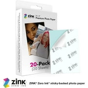 Zink Photo Paper 2x3 (20 Pack), Compatible with Snap Touch, Zip & Mint Cameras