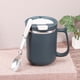 thumbnail image 5 of Juego de taza térmica para café, vaso de vacío, para bebidas frías y calientes, con tapa y cuchara infusora, 401-500 ml, 5 of 5