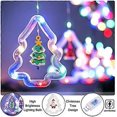 thumbnail image 4 of BLOOMWIN Christmas Window Lights, 3m Christmas Curtain Lights USB Xmas Tree Fairy Lights Novelty Window Winter Decorations for Bedroom Indoor Home, Mu, 4 of 5